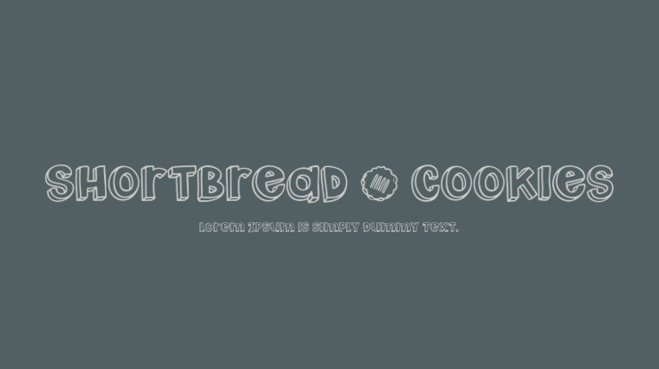 Shortbread _ Cookies Font