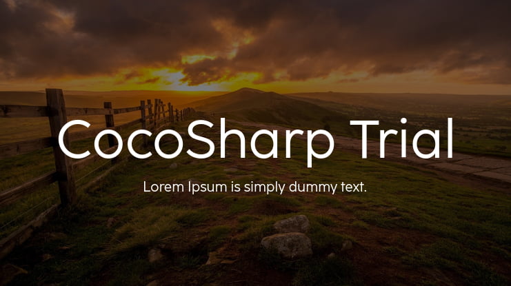 CocoSharp Trial Font Family