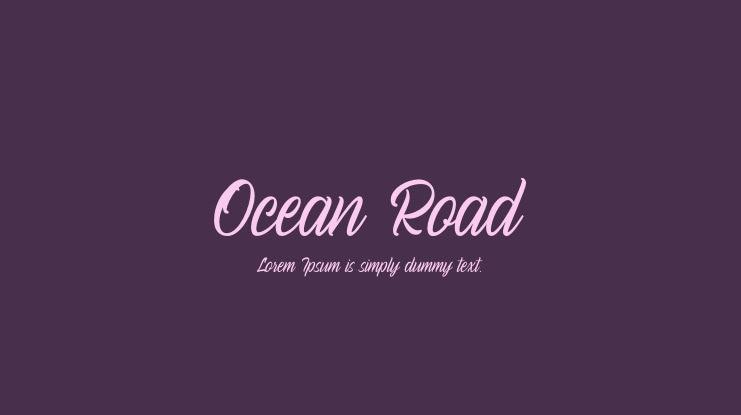 Ocean Road Font