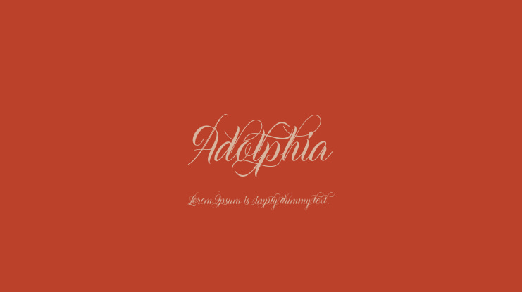 Adolphia Font