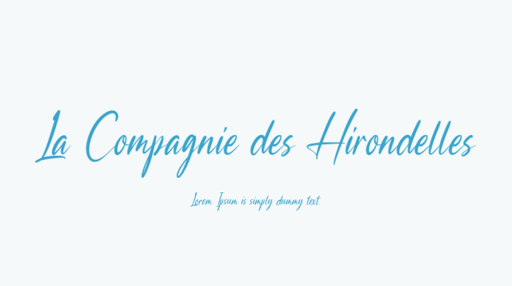 La Compagnie des Hirondelles Font