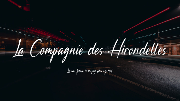 La Compagnie des Hirondelles Font