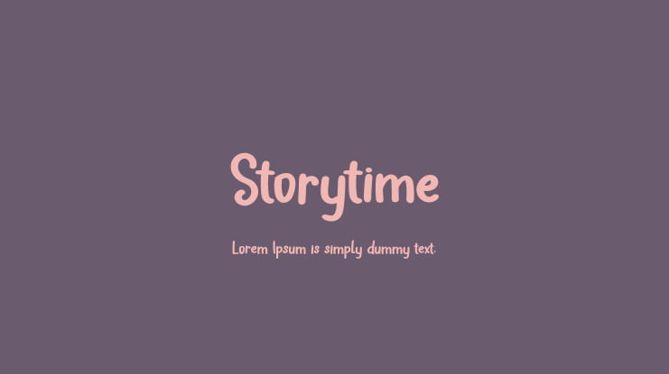 Storytime Font