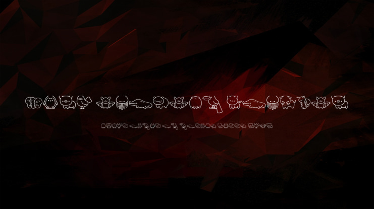 Cute Animals Dingbat Font