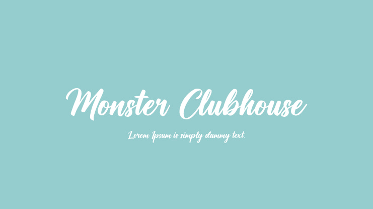 Monster Clubhouse Font