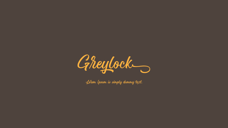 Greylock Font