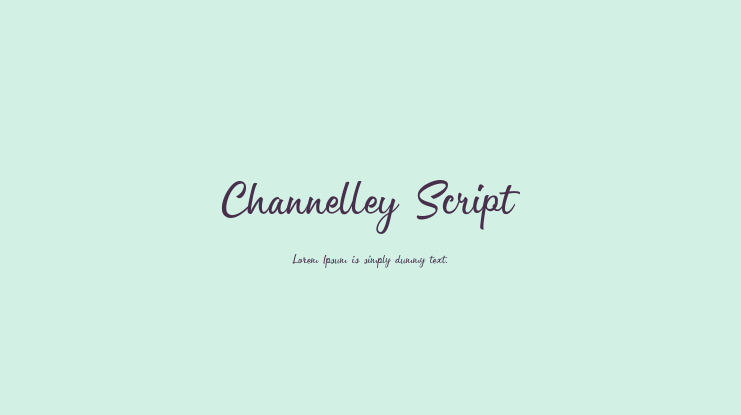 Channelley Script Font