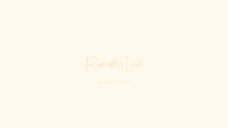 Romantic Leaf Font