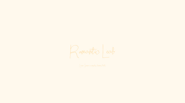 Romantic Leaf Font