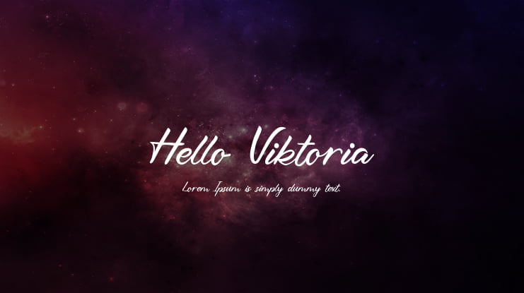 Hello Viktoria Font