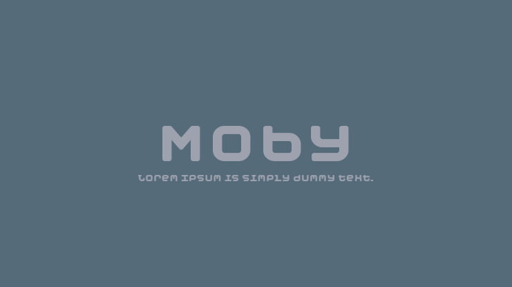 Moby Font Family