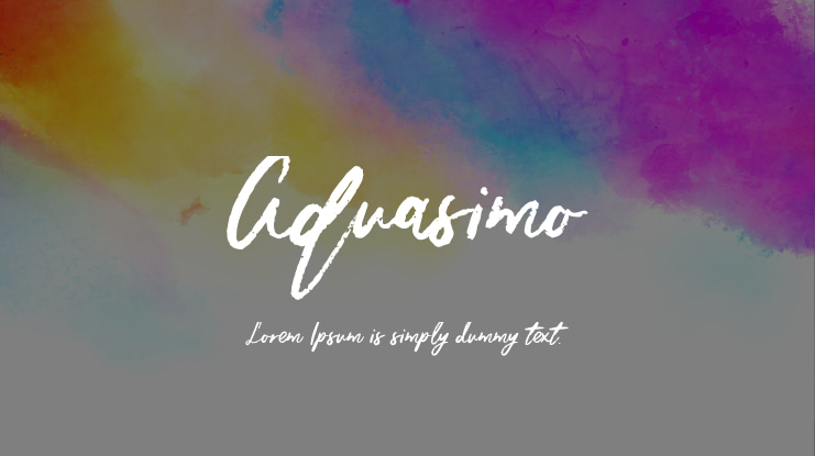 Aquasimo Font
