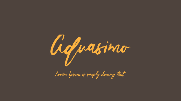 Aquasimo Font