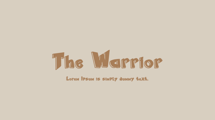 The Warrior Font