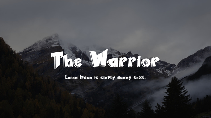 The Warrior Font