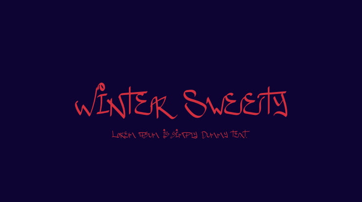 Winter Sweety Font
