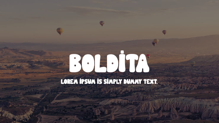 BOLDITA Font