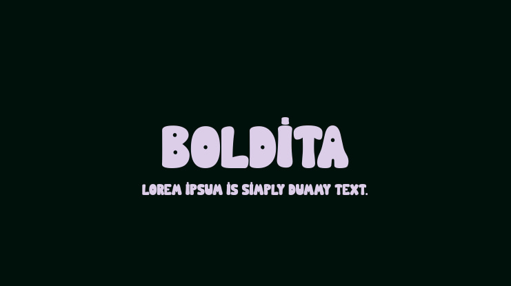 BOLDITA Font