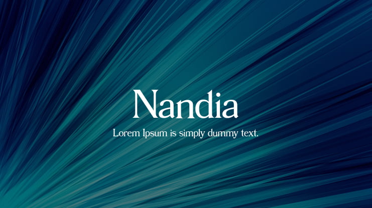 Nandia Font