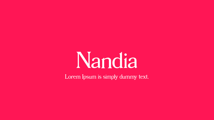 Nandia Font