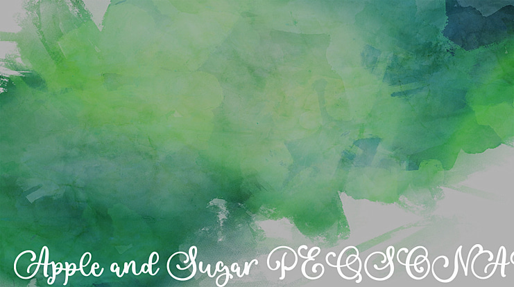 Apple and Sugar PERSONAL USE ON Font