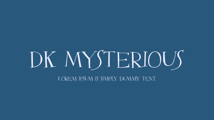 DK Mysterious Font
