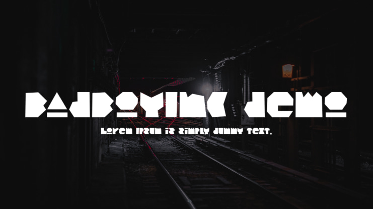 BadBoyInc demo Font