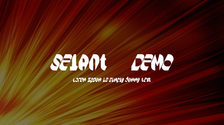 Selant - Demo Font