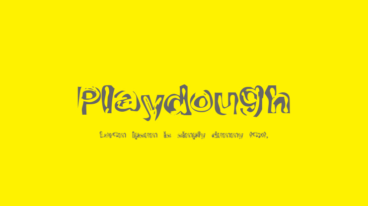 Playdough Font