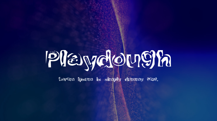 Playdough Font