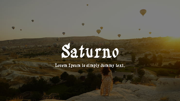 Saturno Font