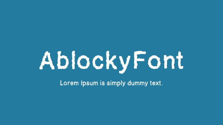 AblockyFont Font