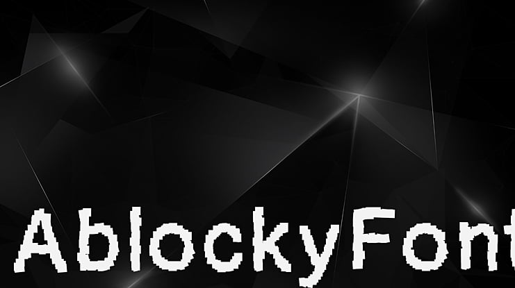 AblockyFont Font