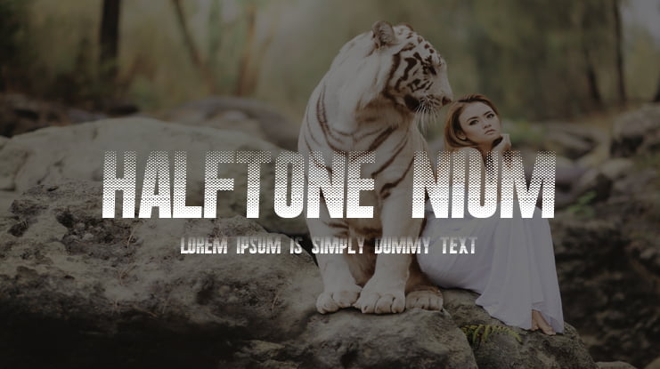 Halftone Nium Font