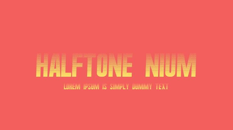 Halftone Nium Font
