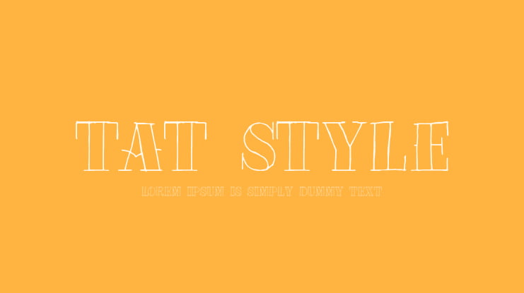 Tat Style Font