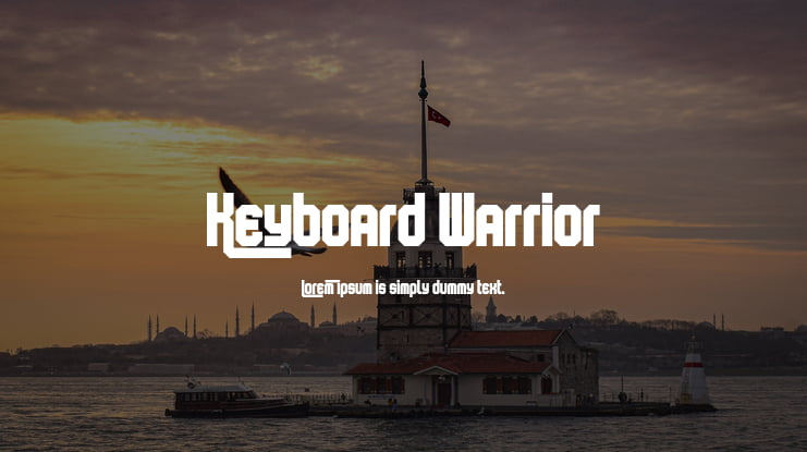 Keyboard Warrior Font