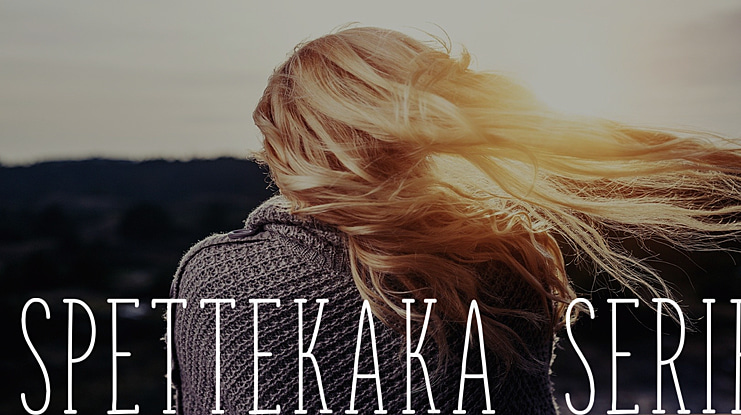 Spettekaka Serif Font