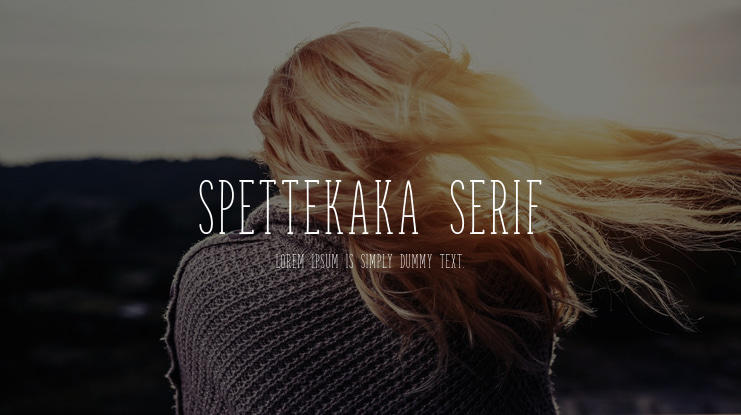 Spettekaka Serif Font
