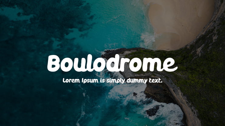 Boulodrome Font