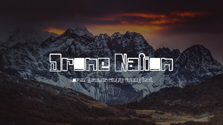 Drone Nation Font Family