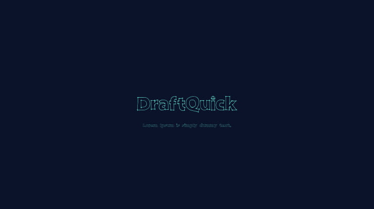 DraftQuick Font Family