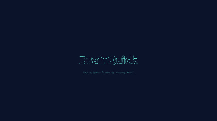 DraftQuick Font Family
