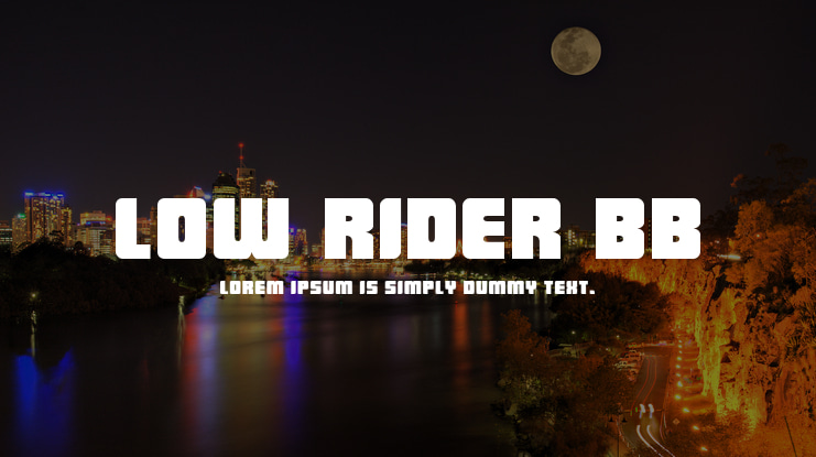 Low Rider BB Font Family