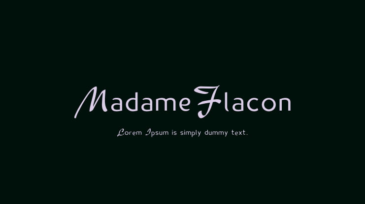 MadameFlacon Font