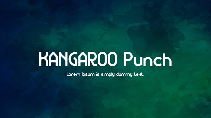 KANGAROO Punch Font Family