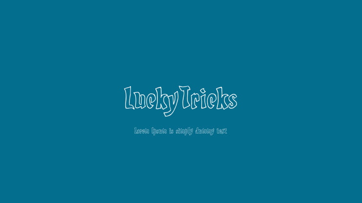 LuckyTricks Font