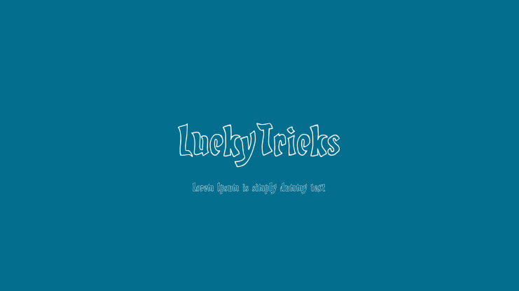 LuckyTricks Font