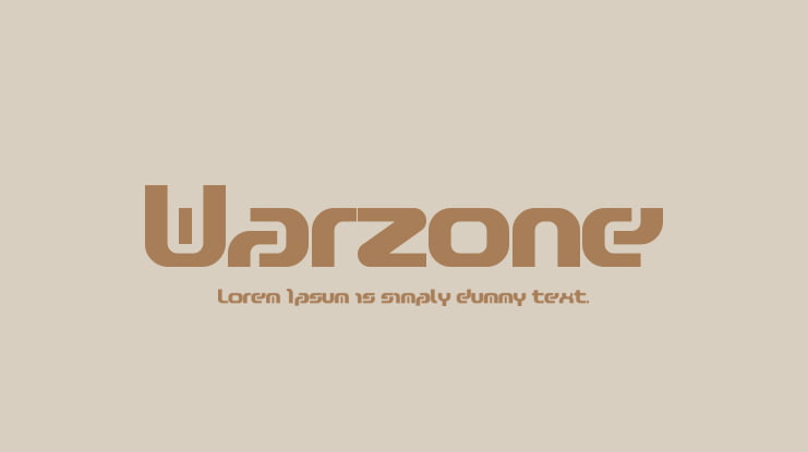 Warzone Font Family