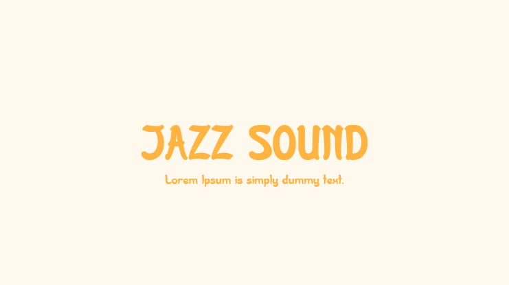 JAZZ SOUND Font